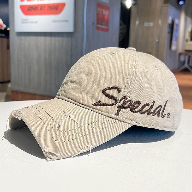 Unisex Distressed K Baumwoll-Dad-Cap Skanto