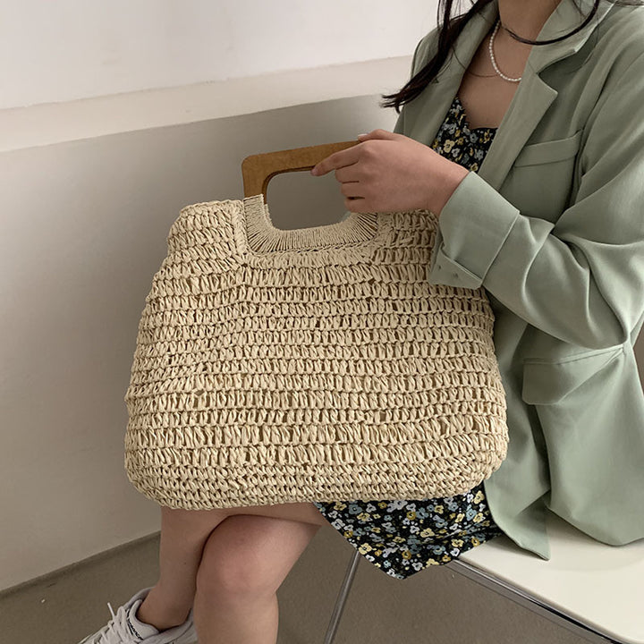 Designer-Handtasche mit praktischem Holzgriff Skanto