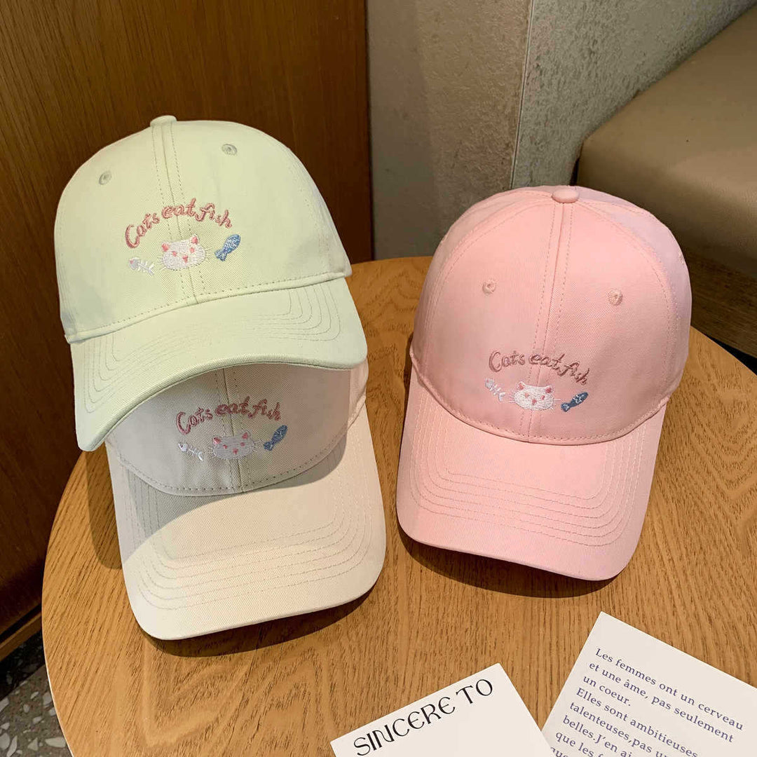 Damen Baseballkappe Skanto mit Katzenmotiv-Stickerei