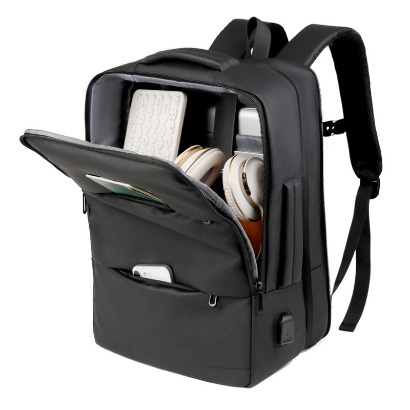 Moderner Laptop-Rucksack mit praktischem USB-Anschluss und innovativem Fächersystem Skanto