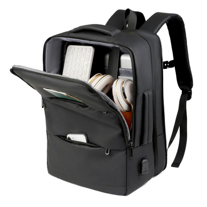 Moderner Laptop-Rucksack mit praktischem USB-Anschluss und innovativem Fächersystem Skanto