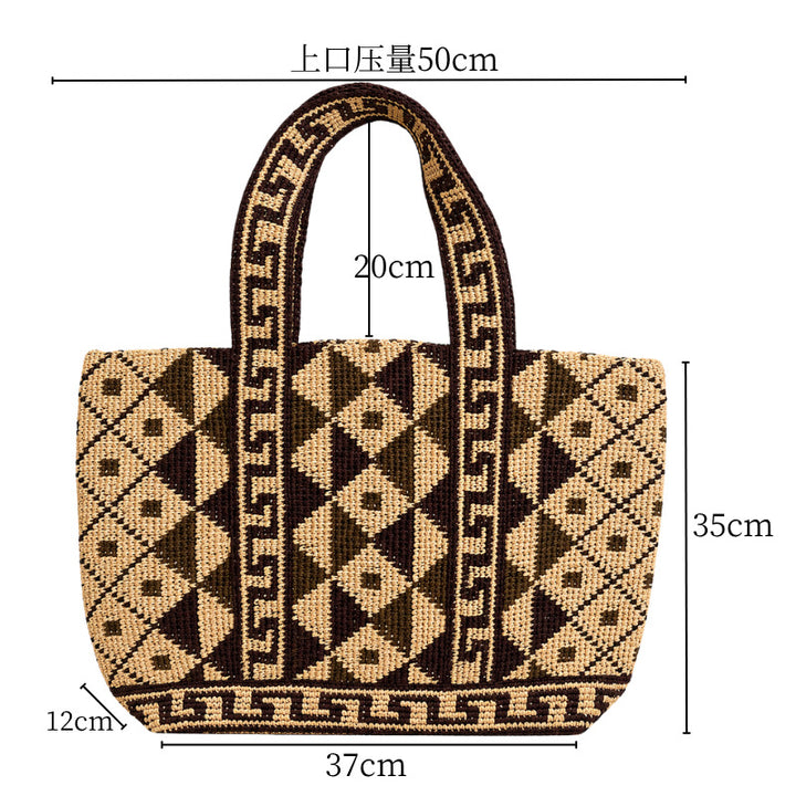 Moderne und praktische Strohtasche Skanto