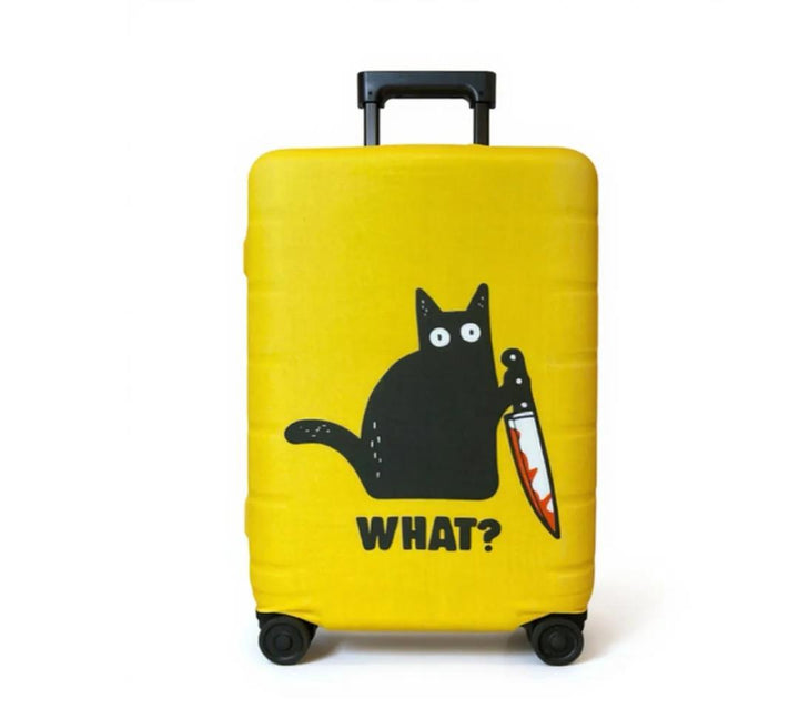 Unisex nicht-elastische Kofferhülle mit 3D-Hundemotiv für Trolley, elastisch und kratzfest Skanto