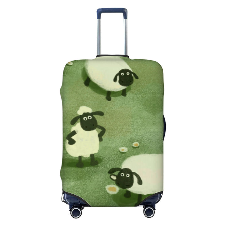 Damen-Elastik-Kofferhülle mit bedrucktem Design, wasserabweisend und reißfest, mit Griff- und Teleskopöffnung Skanto