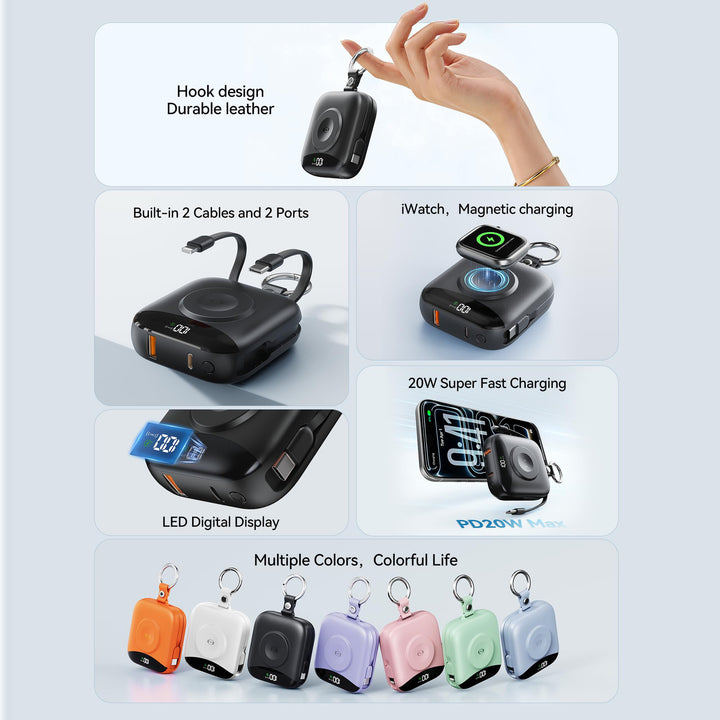 Tragbare kabellose Ladestation mit Powerbank Skanto