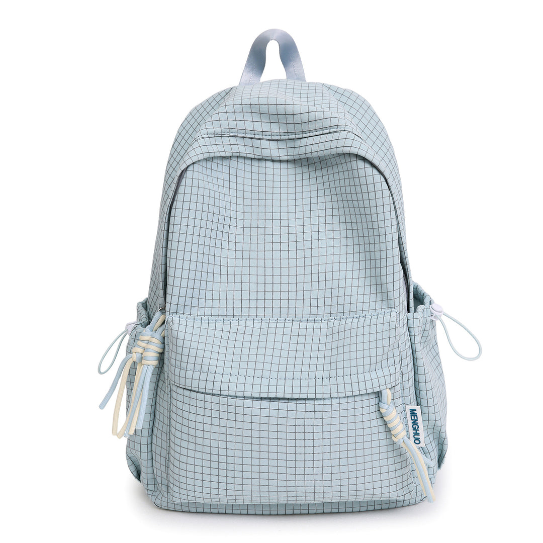Vielseitiger leichter Schulrucksack mit Gittermuster Skanto