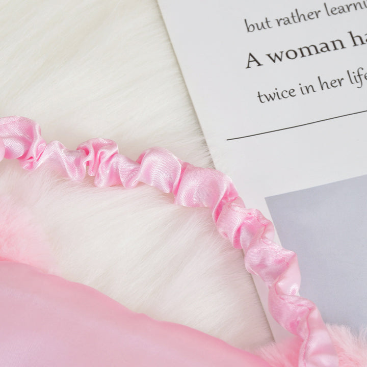 Nan flauschige Schlafmaske für Damen mit besticktem Katzenmotiv und weichem Komfort Skanto