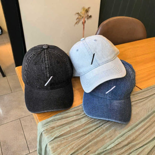 Klassische Herren-Baseball-Cap im Denim-Stil Skanto