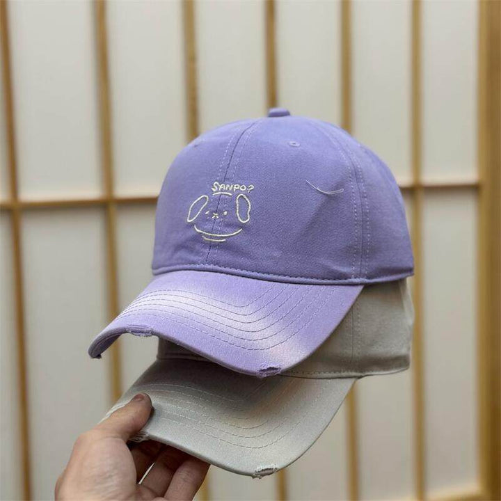 Damen Lässige Baseballkappe mit Charakterstickerei Skanto