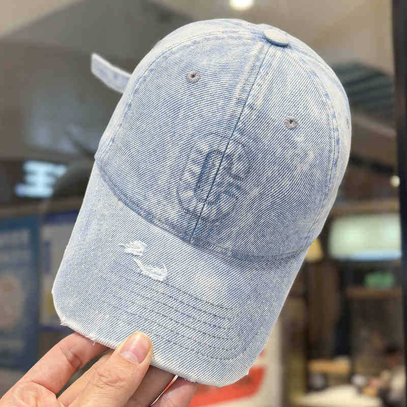 Baseballkappe aus Denim im Used-Look für Herren Skanto 1784188308