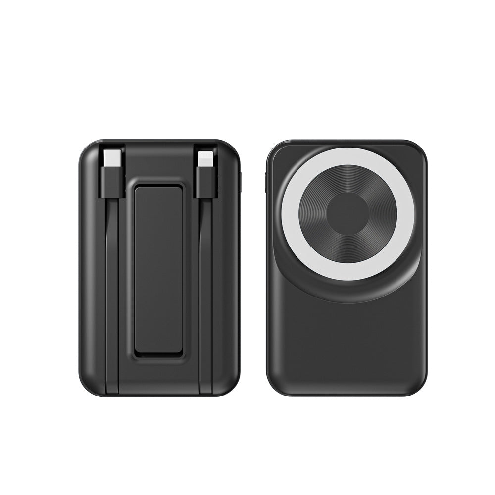 Portable Powerbank mit integriertem Ladekabel Skanto