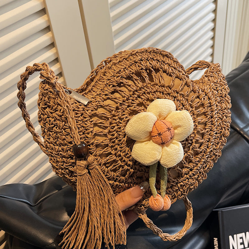 Handgeknüpfte blumenförmige Tasche Skanto