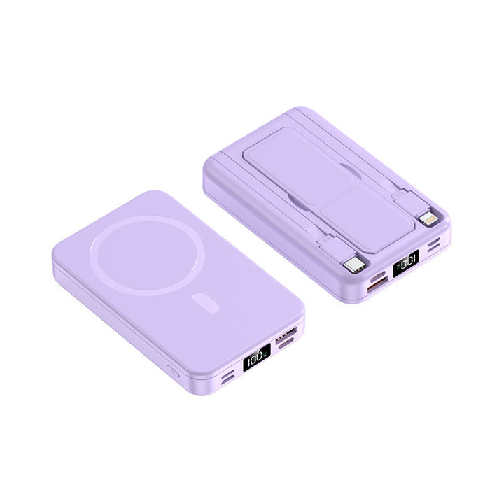 Magnetisches tragbares Ladegerät mit integriertem Kabel Skanto