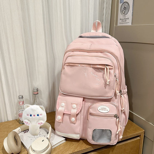 Funktionaler Schulrucksack mit mehreren Fächern