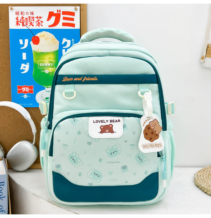 Niedlicher Schulrucksack mit Tiermotiv Skanto