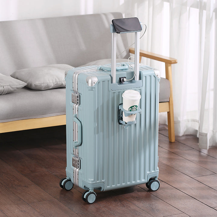 Unisex Eleganter und strapazierfähiger TSA-freundlicher Hartschalen-Handgepäckkoffer Skanto