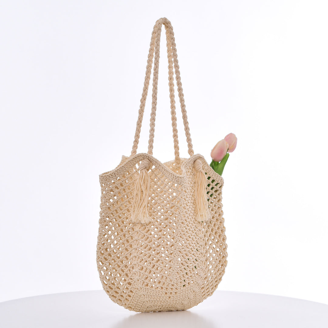 Handgemachte Makramee Strandtasche Skanto
