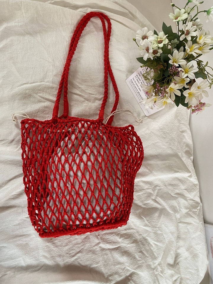 Handgeknüpfte Netztasche Skanto
