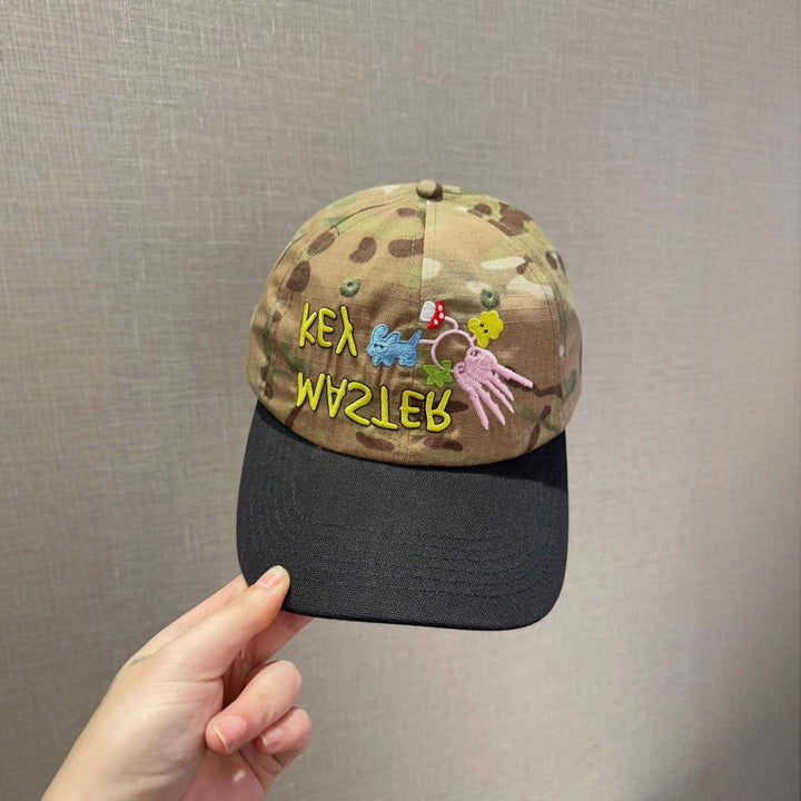 Unisex Bestickte Camouflage-Kappe Skanto