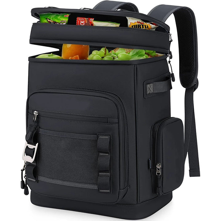 Unisex Isolierter Kühlrucksack mit Hartboden, mehreren Fächern und ergonomischen Gurten Skanto