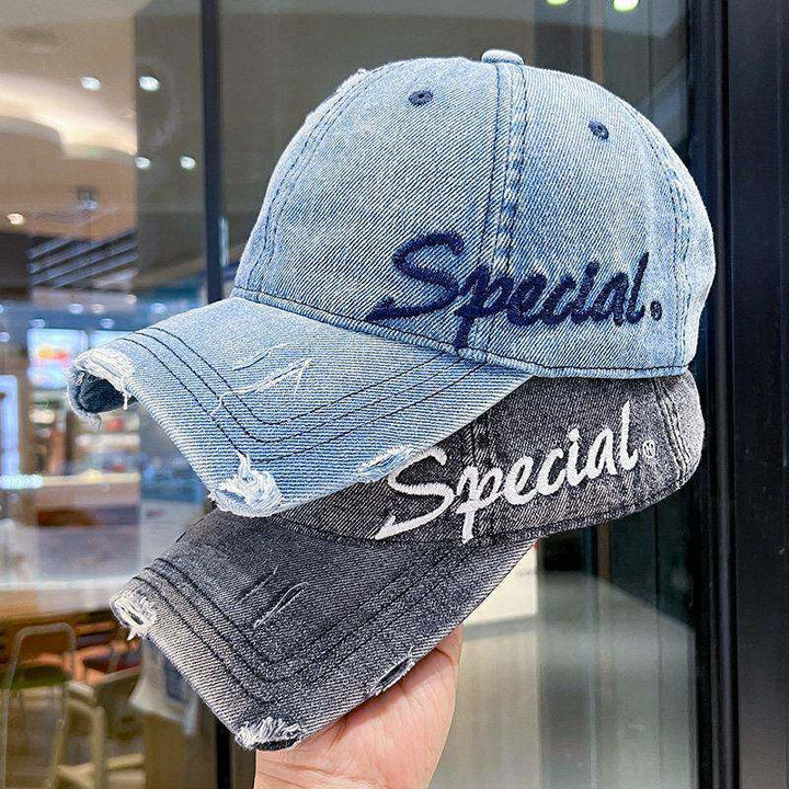 Unisex Distressed K Baumwoll-Dad-Cap Skanto