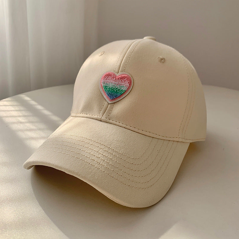 Damen lässige Baseballcap mit Herzstickerei Skanto