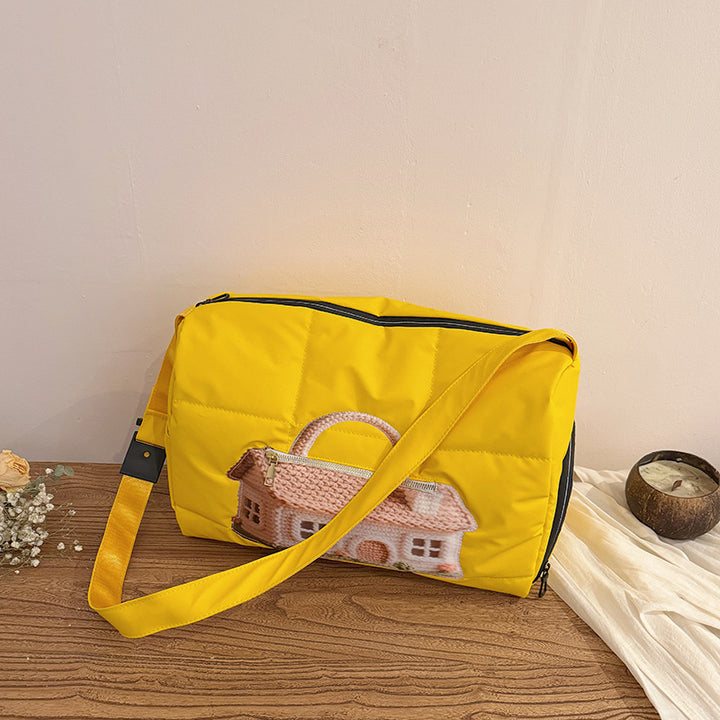 Moderne Umhängetasche mit einzigartigem Design und praktischen Taschen Skanto