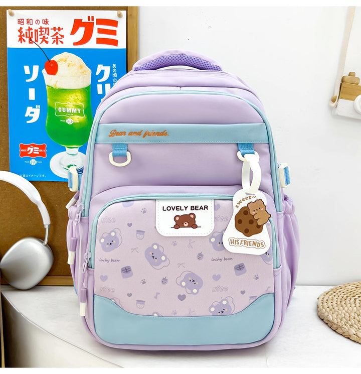 Niedlicher Schulrucksack mit Tiermotiv Skanto