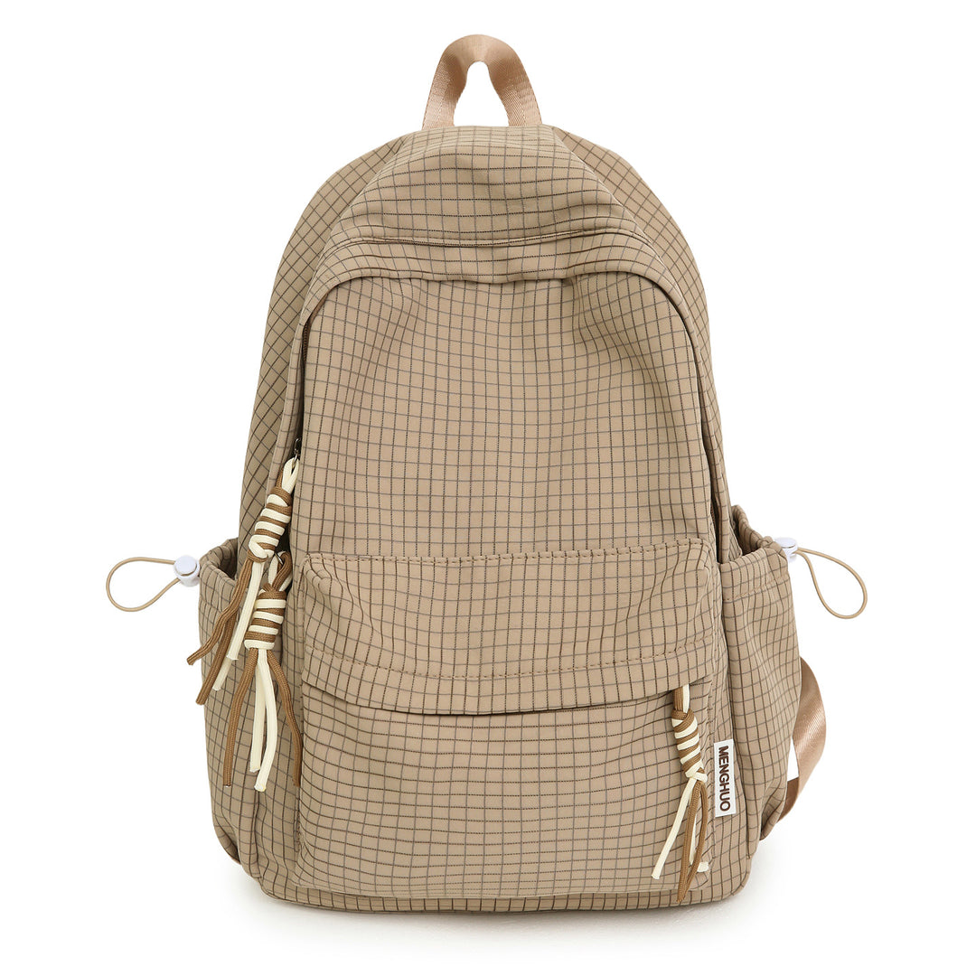 Vielseitiger leichter Schulrucksack mit Gittermuster Skanto