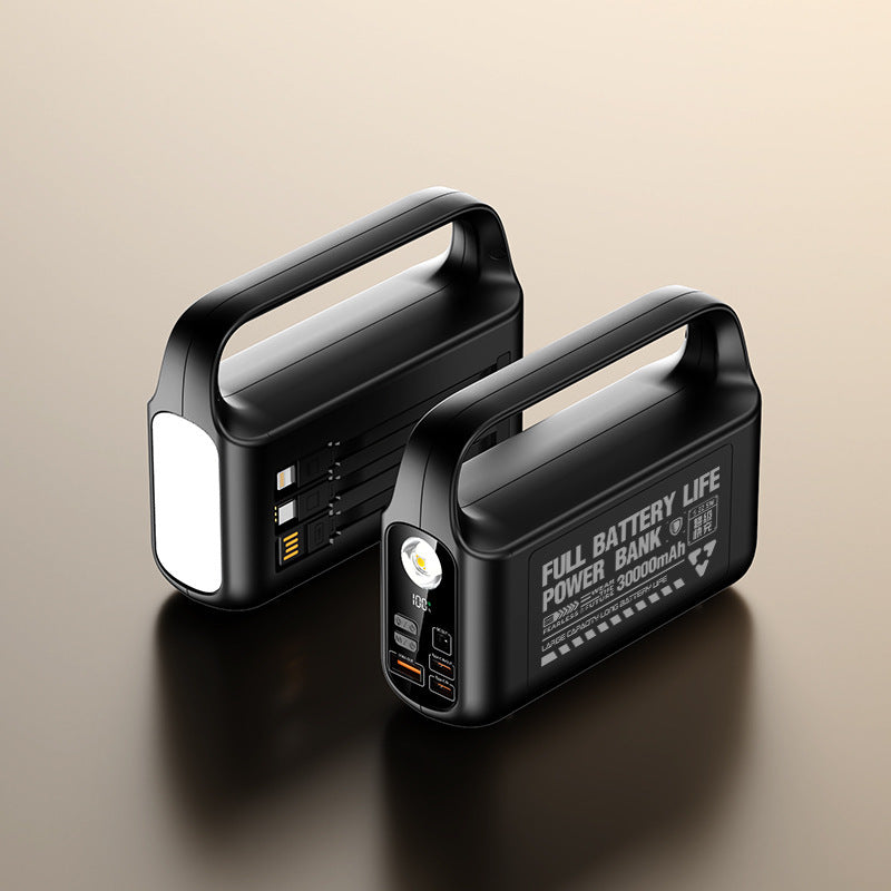 Tragbare Powerbank mit integrierter LED-Beleuchtung und hoher Kapazität Skanto