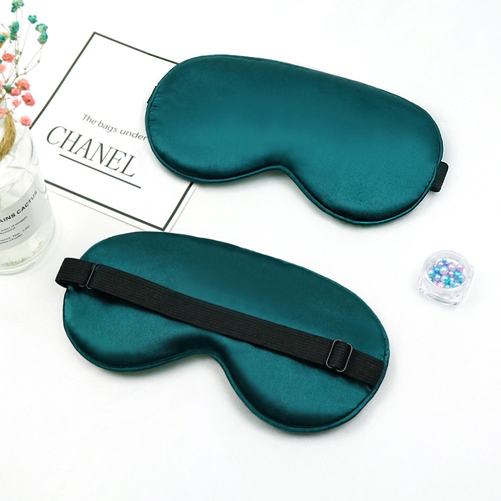 Unisex luxuriöse Satin-Schlafmaske mit anatomischer Kontur und verstellbarem Gummiband Skanto