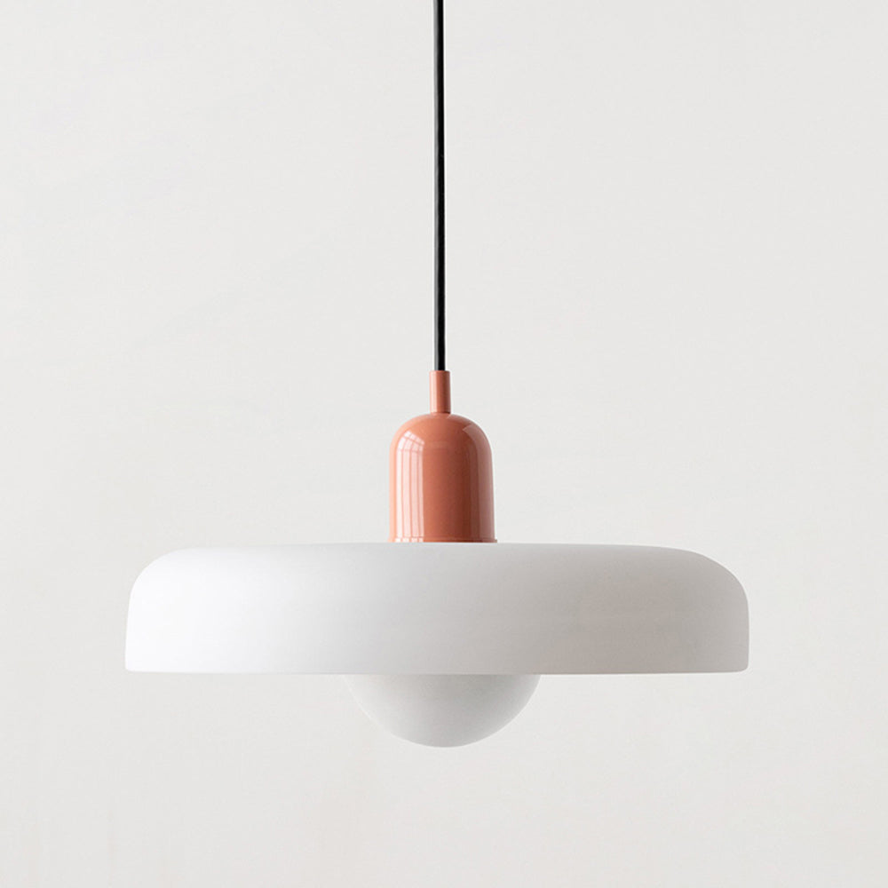 Skanto | Pendelleuchte aus farbigem Glas – Elegante Hängelampe im Bauhaus-Stil für Wohn- & Esszimmer