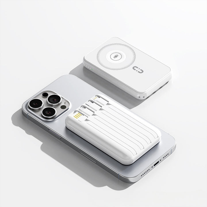 Tragbare Powerbank mit kabelloser Ladetechnologie und integrierter Smart-Technologie Skanto