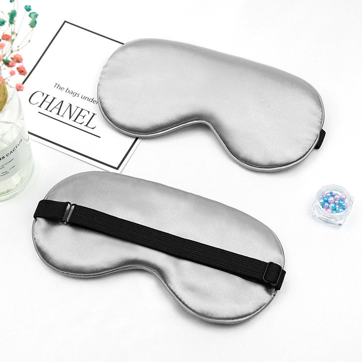 Unisex luxuriöse Seiden-Schlafmaske mit konturiertem Augenausschnitt und verstellbarem Gummiband Skanto