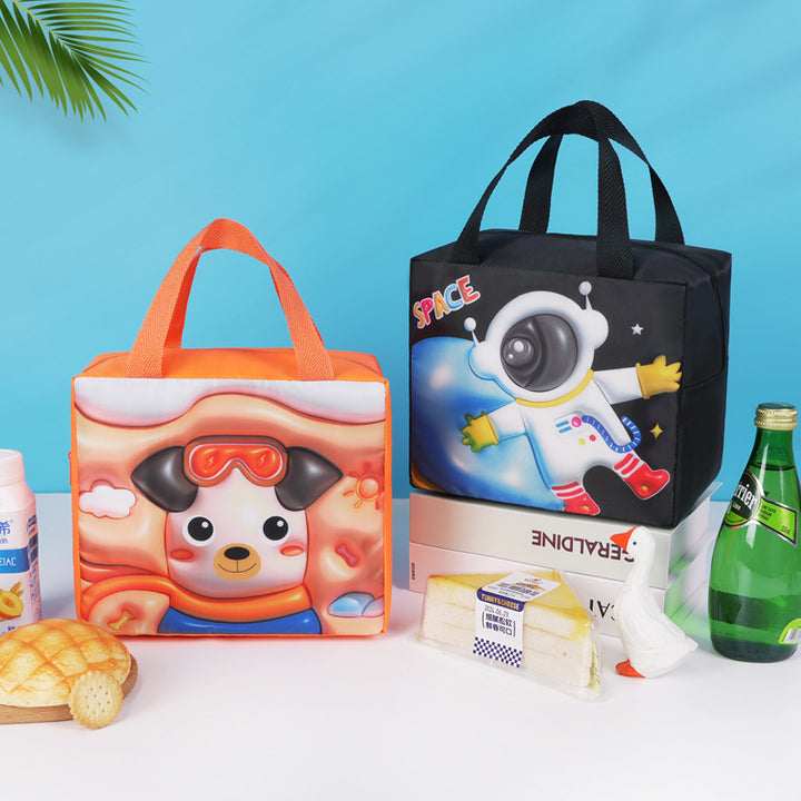 Kühltasche mit verspieltem Katzenmotiv Skanto