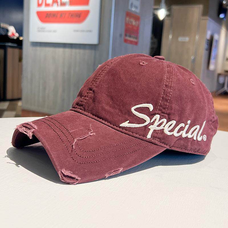 Unisex Distressed K Baumwoll-Dad-Cap Skanto