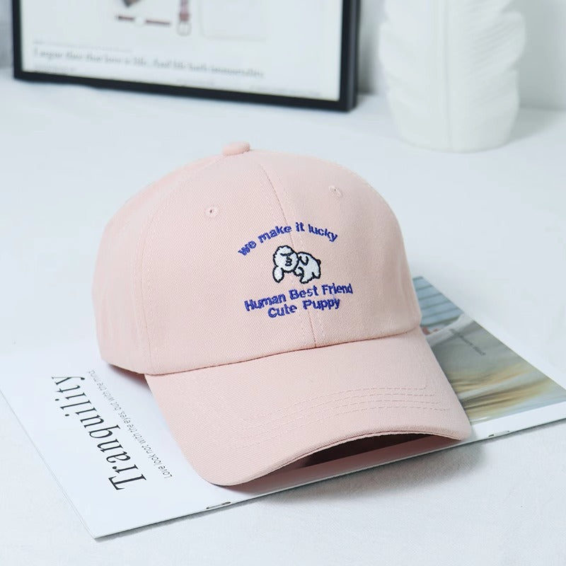Damen-Baseballkappe mit Welpenmotiv und Stickerei Skanto