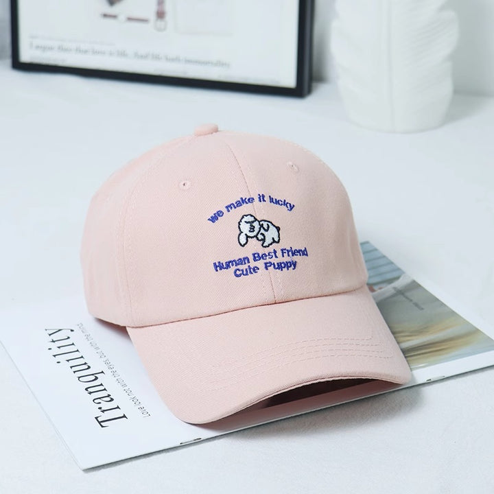 Damen-Baseballkappe mit Welpenmotiv und Stickerei Skanto