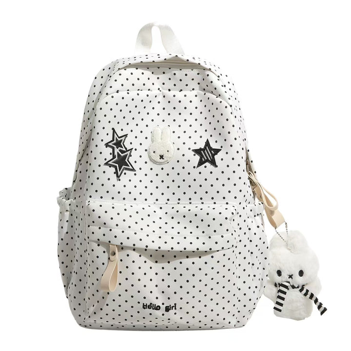 Trendiger Canvas-Rucksack Skanto mit Polka Dots
