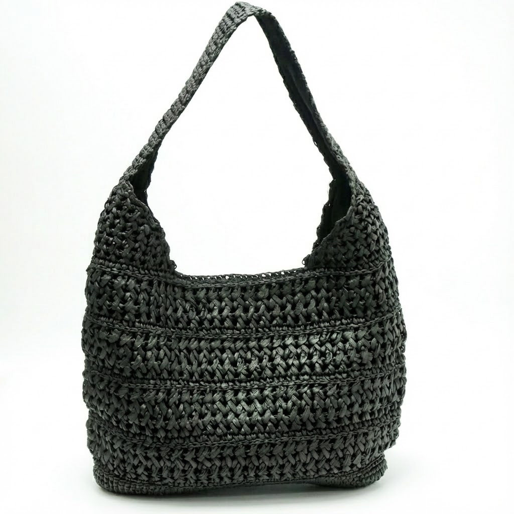 Hobo Bag aus handgeknüpftem Material Skanto