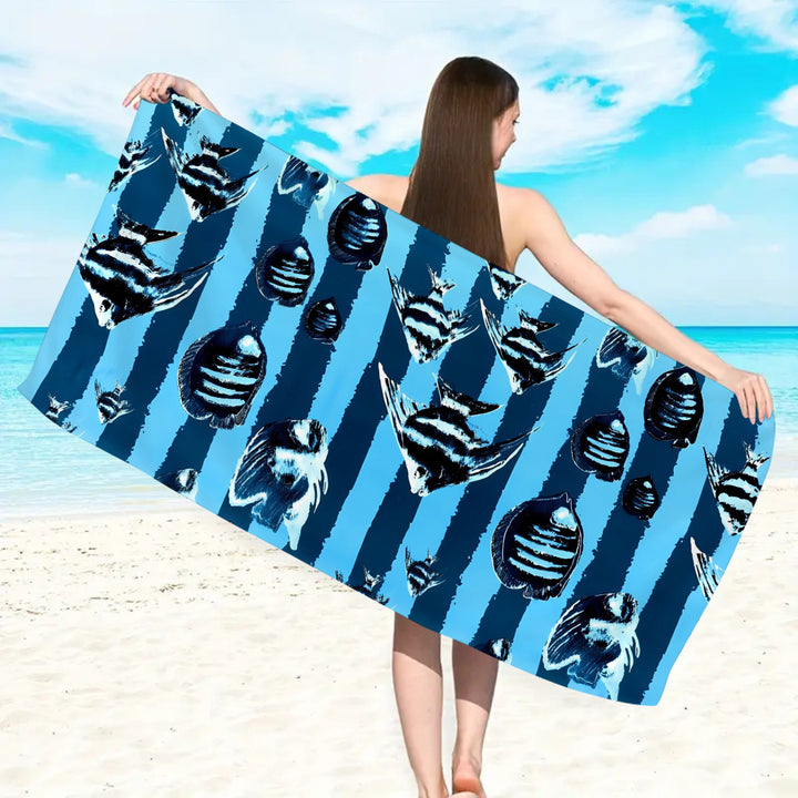 Skanto Mikrofaser-Strandtuch mit exklusivem Schildkrötenmotiv Skanto