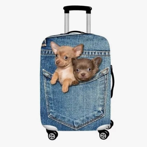 Unisex Kinder-Kabinentrolley mit internationalem Wahrzeichen-Motiv und leichter ABS-Schale Skanto