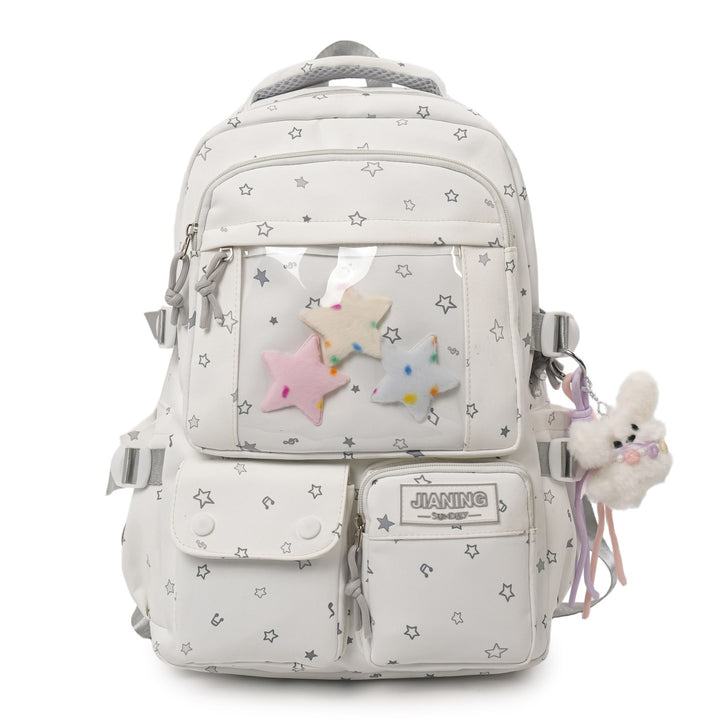 Rucksack Skanto mit Sternenbesatz und vielen Fächern