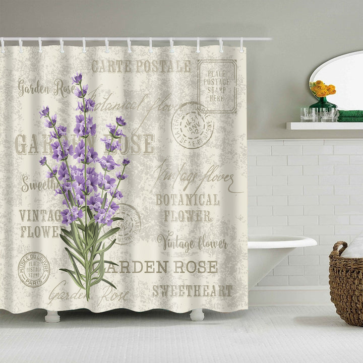 Duschvorhang Skanto mit Blumenmuster