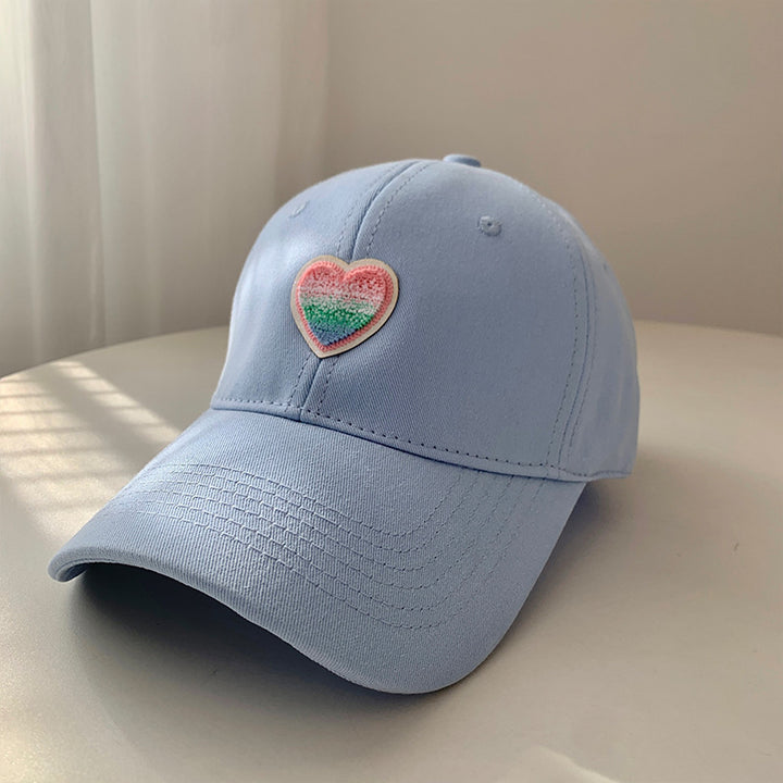 Damen lässige Baseballcap mit Herzstickerei Skanto