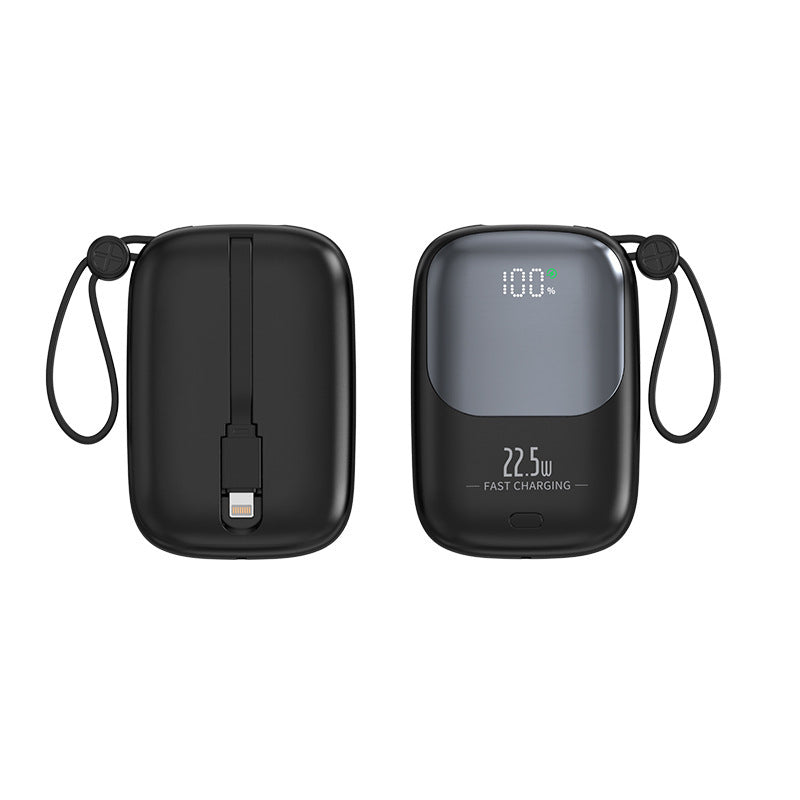 Kompakte Taschen-Powerbank mit digitaler Ladeanzeige Skanto