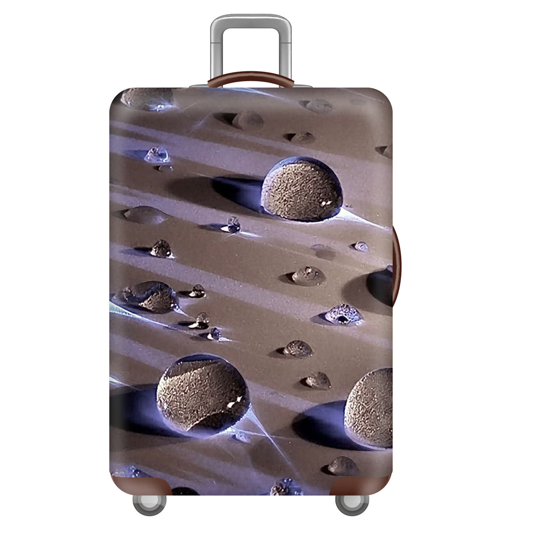 Unisex großer Hartschalenkoffer mit robustem Trolleygriff und elastischem Design-Schutzüberzug im Superhelden-Design Skanto