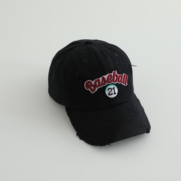 Herren Distressed Baumwoll-Baseballkappe Skanto