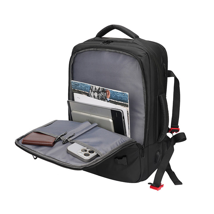 Multifunktionaler Laptop-Rucksack mit wasserabweisendem Design und ergonomischen Gurten Skanto