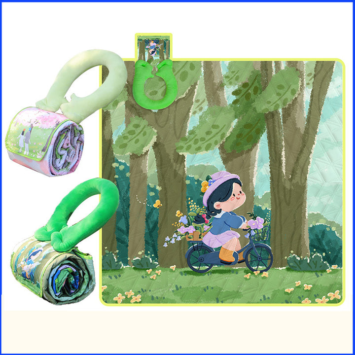 Illustrierte Outdoor-Picknickdecke Skanto